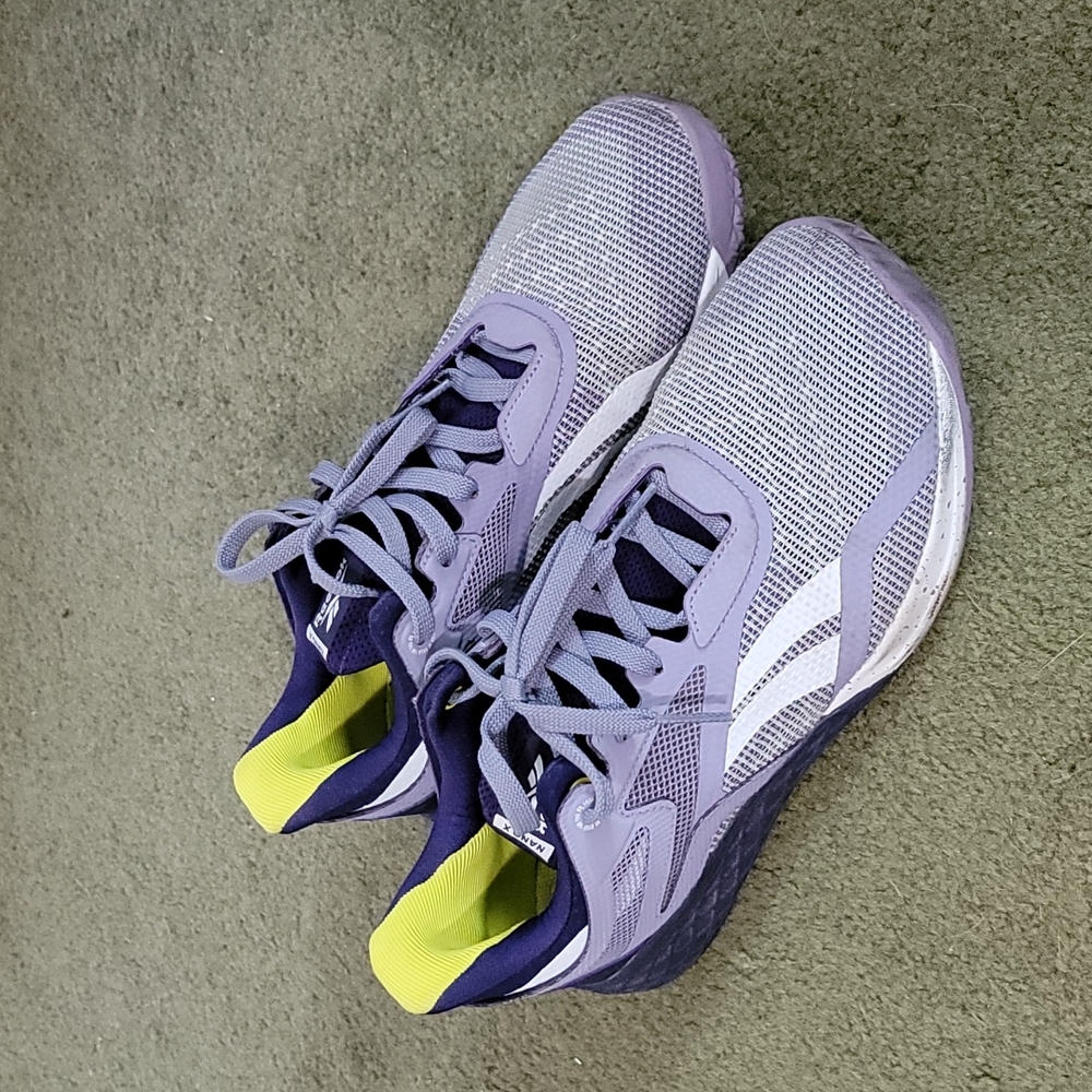 Reebok nano x 10.5 purple womens
